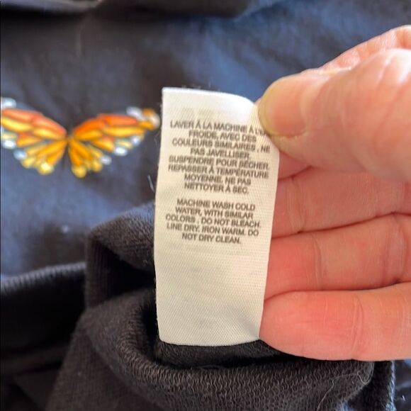 Garage Butterfly Crop Hoodie - Picture 4 of 5